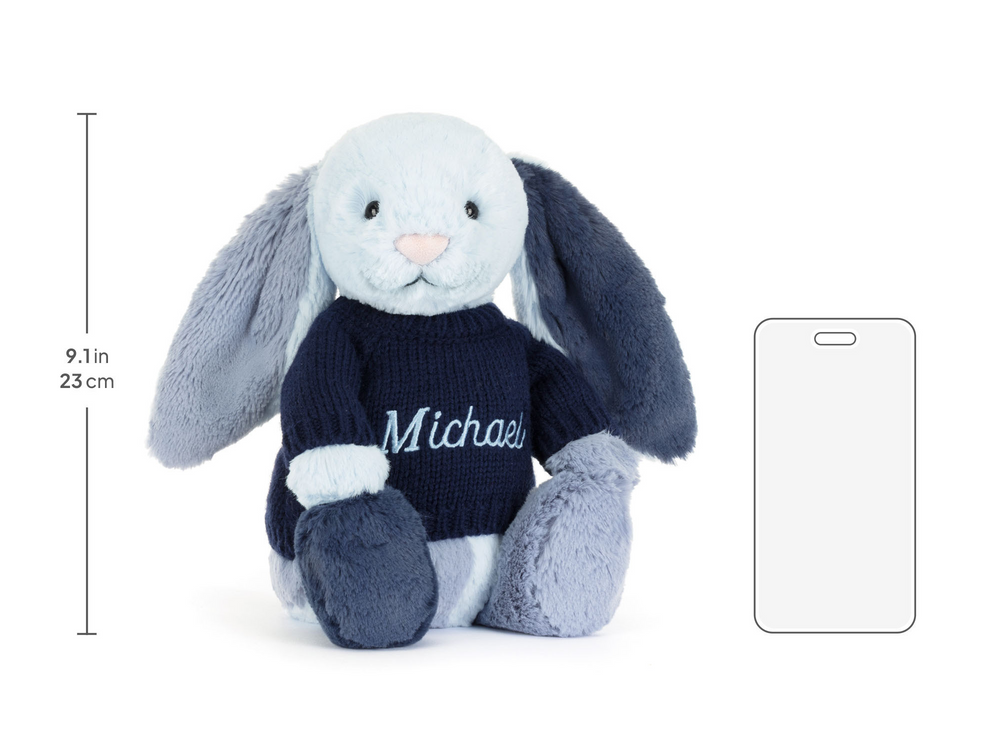 Puddlesea Bunny with Personalized Navy Jumper — image 6