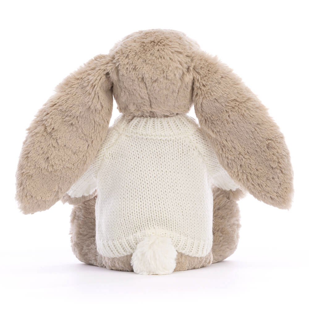 Bashful Beige Bunny with Personalized Cream Jumper — image 4