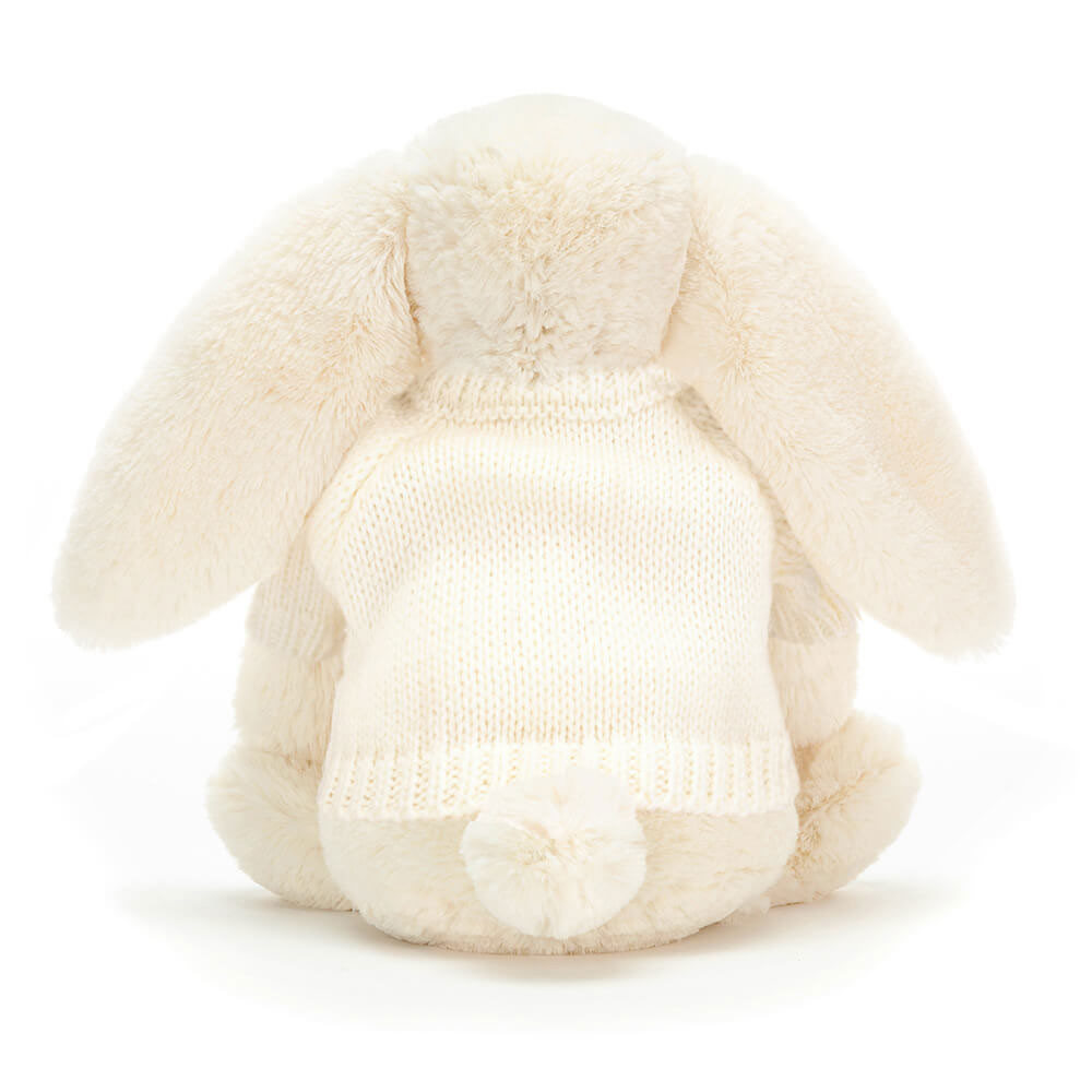 Bashful Cream Bunny with Personalized Cream Jumper — image 4