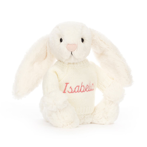Bashful Cream Bunny with Personalized Cream Jumper — image 6