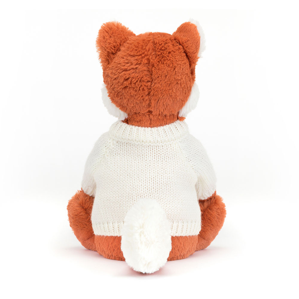 Bashful Fox Cub with Personalized Cream Jumper — image 4