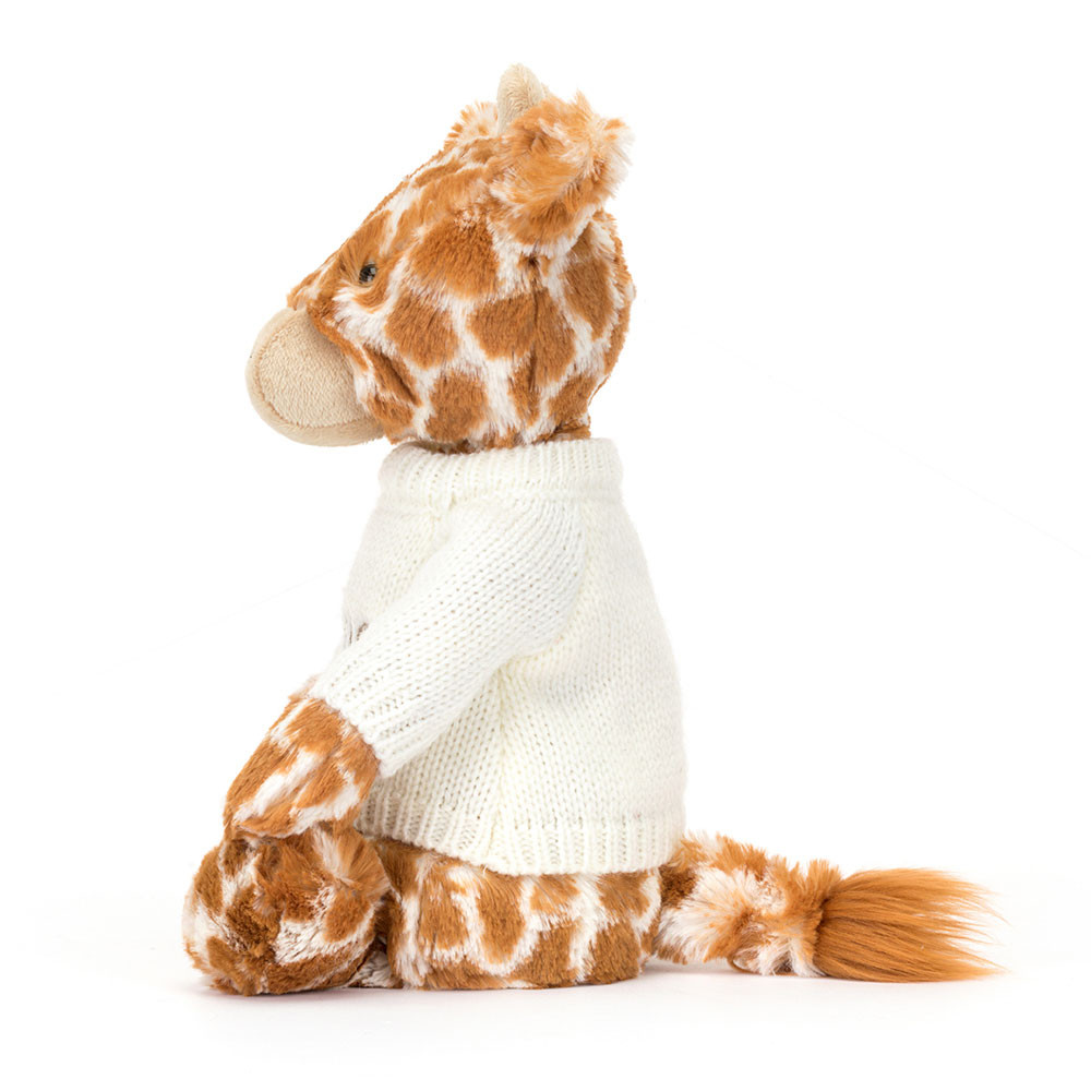 Bashful Giraffe with Personalized Cream Jumper — image 3