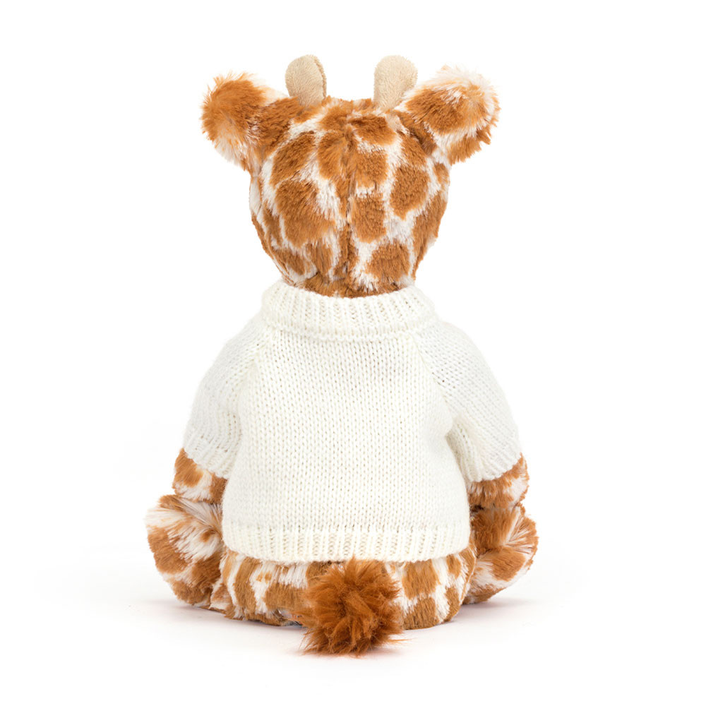 Bashful Giraffe with Personalized Cream Jumper — image 4