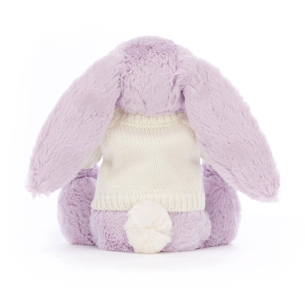 Bashful Lilac Bunny with Personalized Cream Jumper — image 4