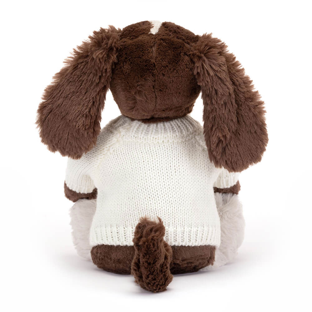 Bashful Fudge Puppy with Personalized Cream Jumper — image 4