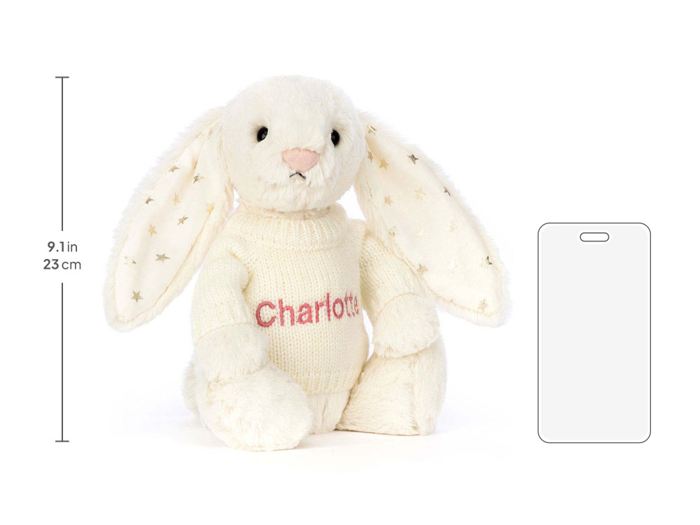 Bashful Twinkle Bunny with Personalized Cream Jumper — image 5