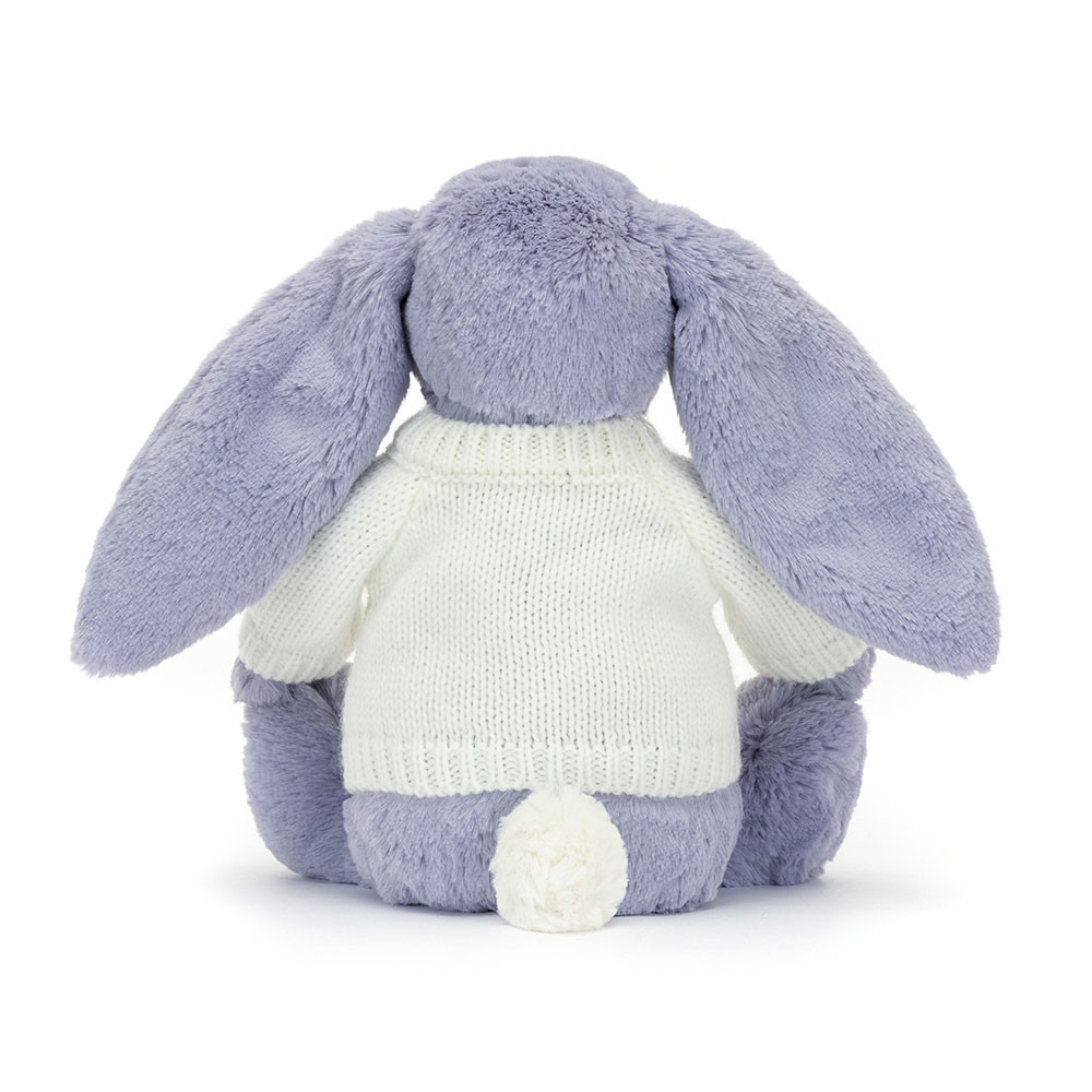Bashful Viola Bunny with Personalized Cream Jumper — image 4