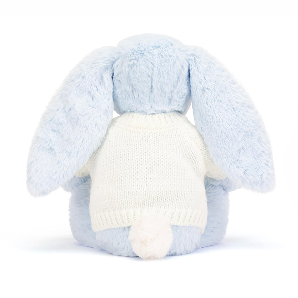 Bashful Blue Bunny with Personalized Cream Jumper — image 4