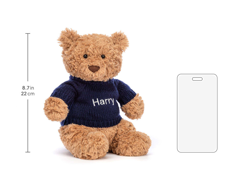 Bartholomew Bear with Personalized Navy Jumper — image 5