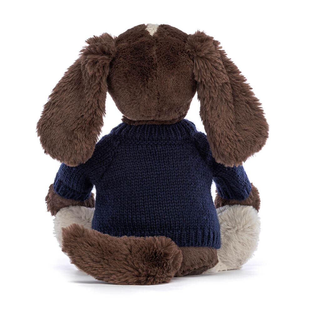 Bashful Fudge Puppy with Personalized Navy Jumper — image 4