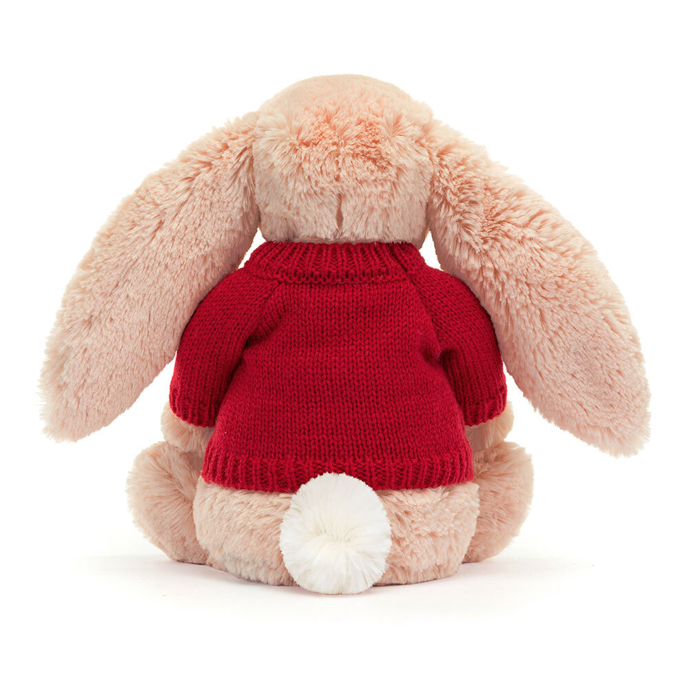 Bashful Blush Bunny with Personalized Red Jumper — image 5