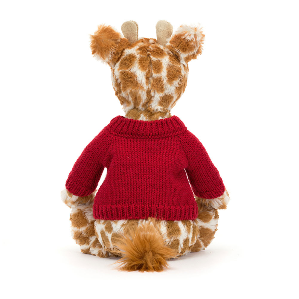 Bashful Giraffe with Personalized Red Jumper — image 4