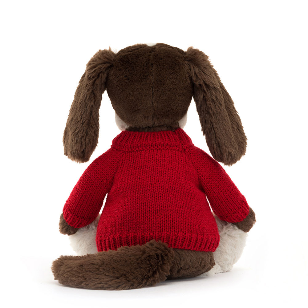 Bashful Fudge Puppy with Personalized Red Jumper — image 4