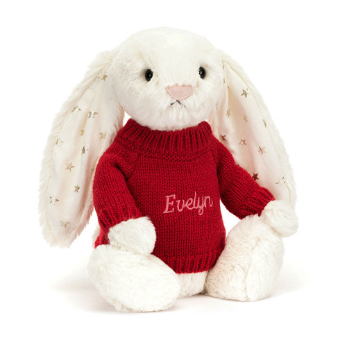 Bashful Twinkle Bunny with Personalized Red Jumper — image 6