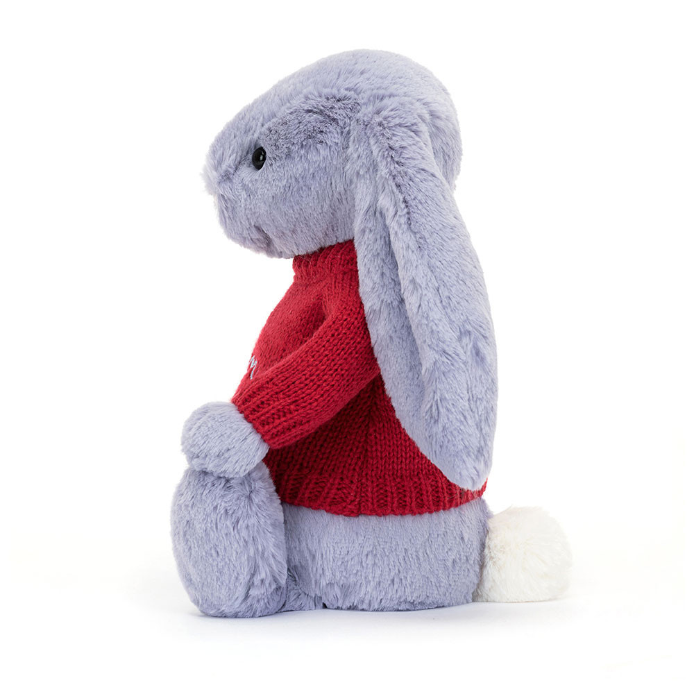 Bashful Viola Bunny with Personalized Red Jumper — image 3